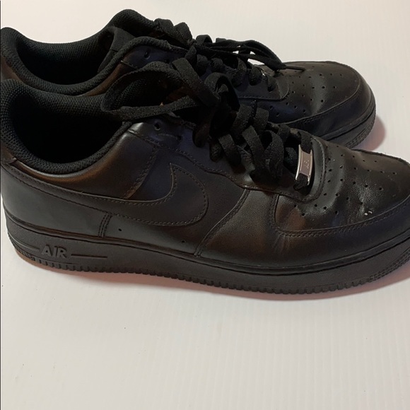 black air force ones for men